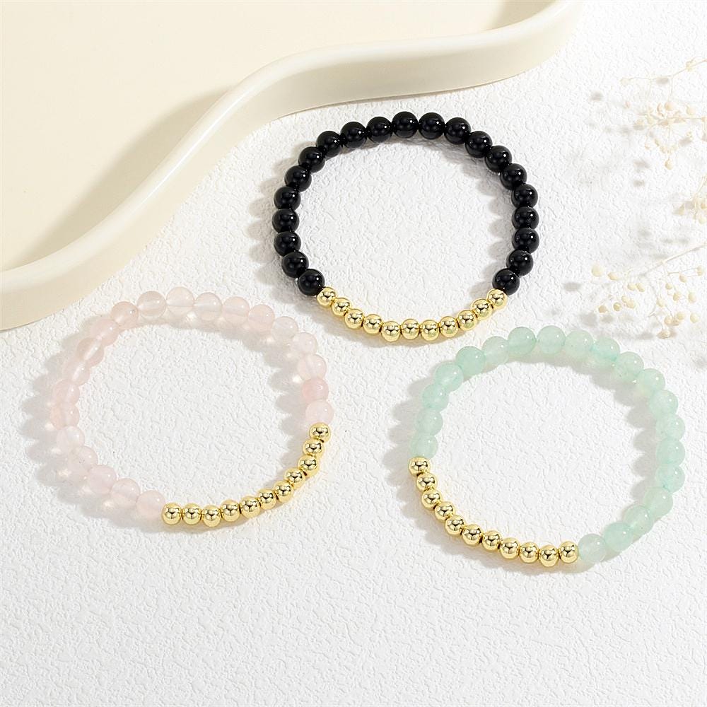 Armband für alltägliche Schmuckidee als Geburtstagsgeschenk für sie. Armband im eleganten Stil für jeden Tag. Armband zum Stapeln von Schmuck als Geschenk für sie.