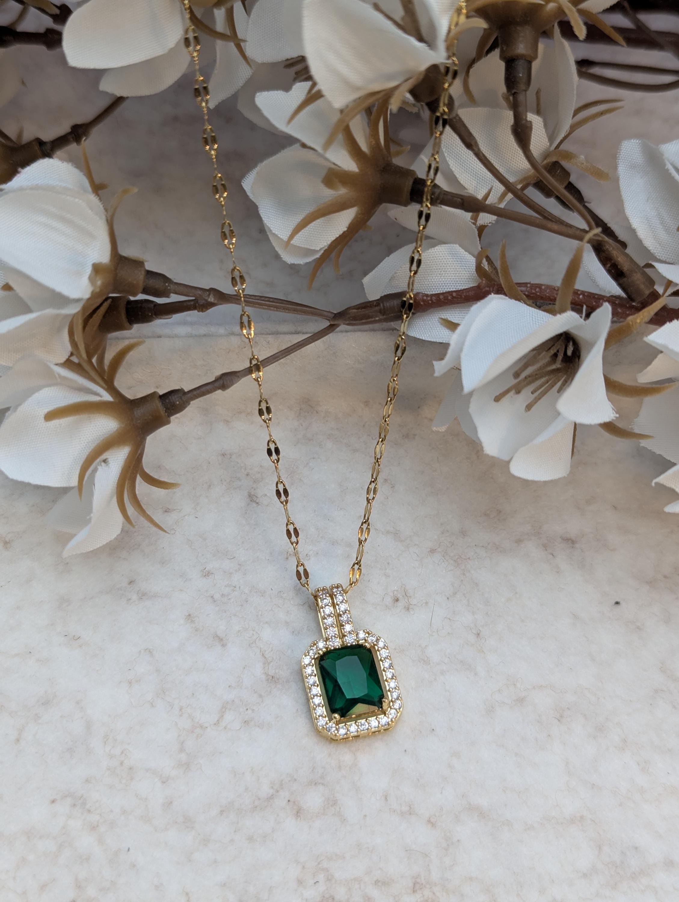 Luxus-Schmuck-Halskette mit Diamant-Imitation, 18 Karat vergoldet, Statement-Halskette, Kunstdiamanten, erschwingliches Diamant-Jubiläumsgeschenk für Sie