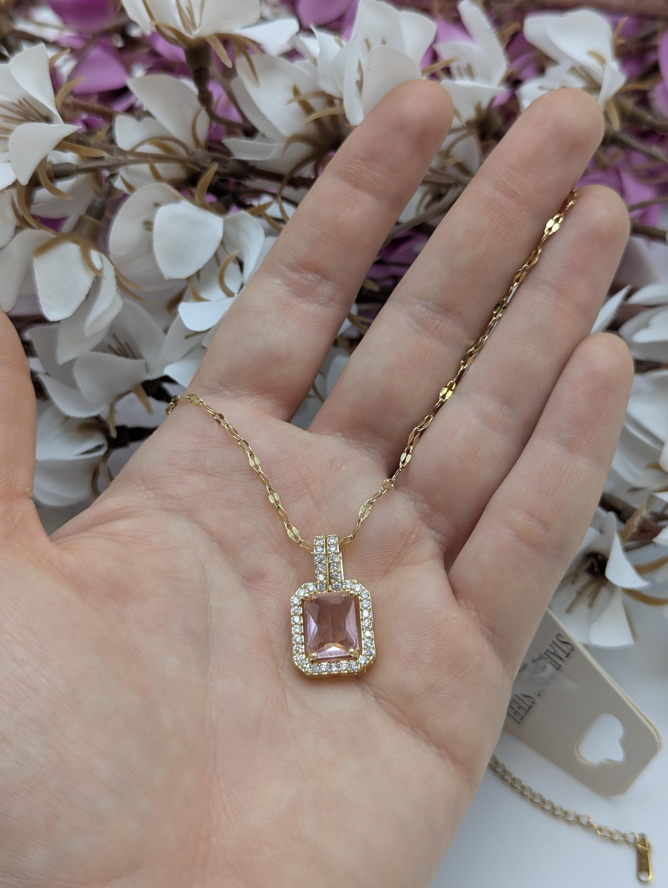 Luxus-Schmuck-Halskette mit Diamant-Imitation, 18 Karat vergoldet, Statement-Halskette, Kunstdiamanten, erschwingliches Diamant-Jubiläumsgeschenk für Sie