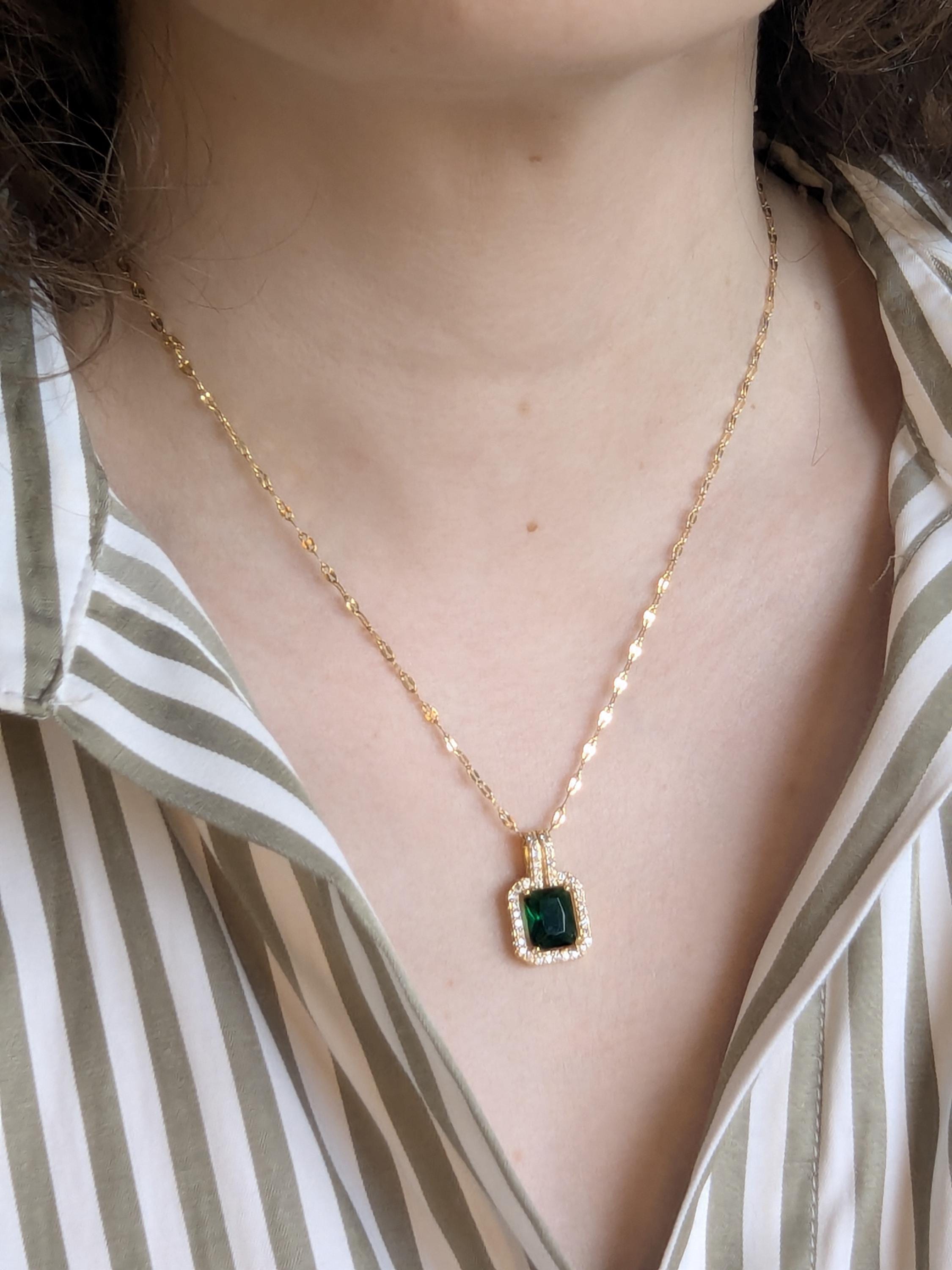 Luxus-Schmuck-Halskette mit Diamant-Imitation, 18 Karat vergoldet, Statement-Halskette, Kunstdiamanten, erschwingliches Diamant-Jubiläumsgeschenk für Sie