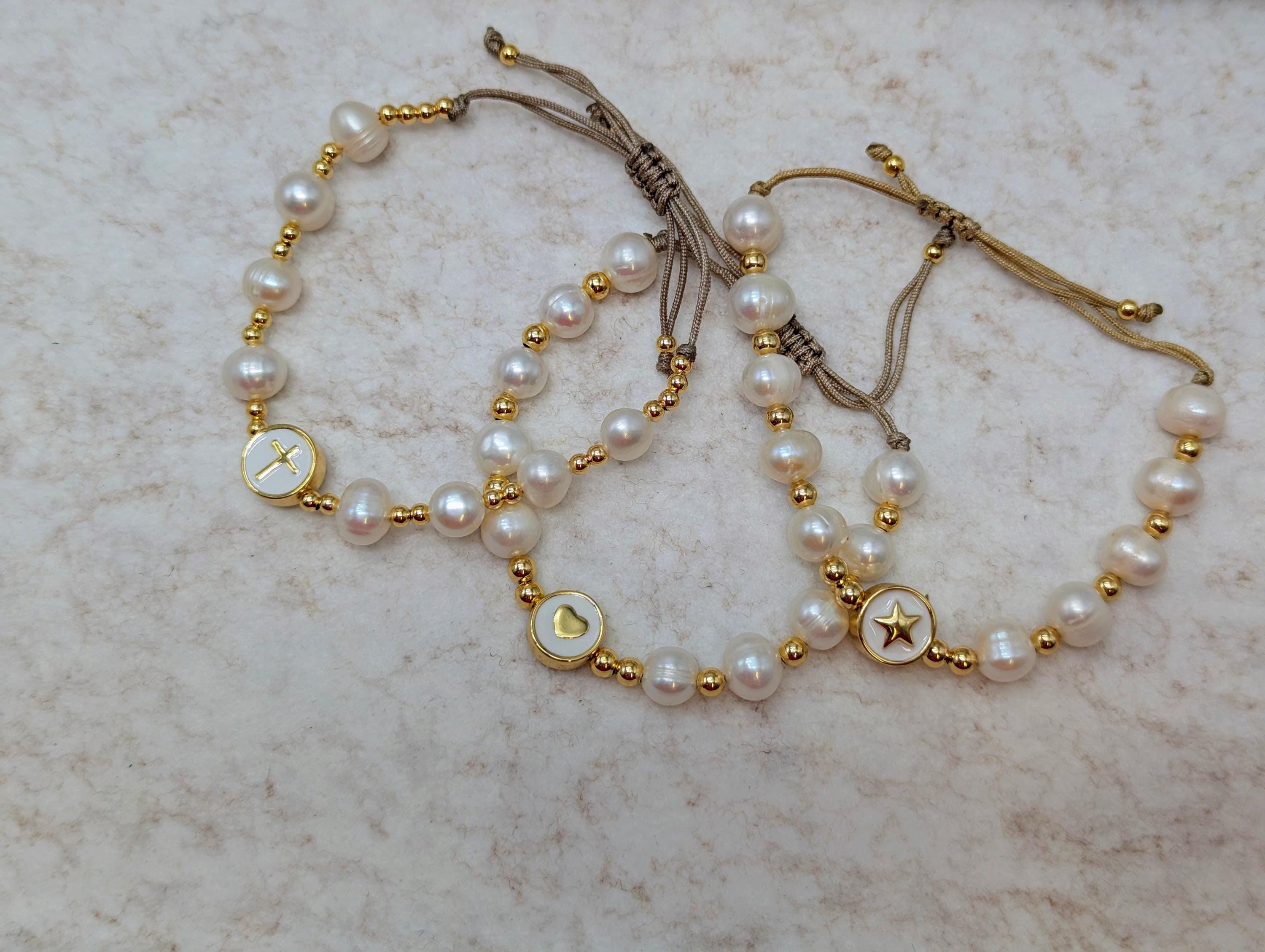 Armband für alltägliche Schmuckidee als Geburtstagsgeschenk Perlenarmband Eleganter Stil für alltägliches Armband zum Stapeln von Schmuckgeschenk für Sie