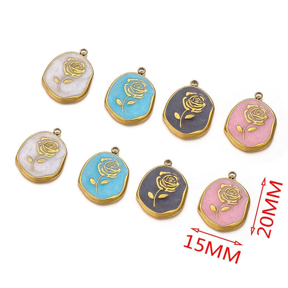 Minimalistischer Schmuck für jeden Tag Halskette mit Rosenanhänger Halskette für jeden Tag Blumenschmuck Idee für Goldkette Geschenk für Sie