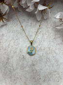 Minimalistischer Schmuck für jeden Tag Halskette mit Rosenanhänger Halskette für jeden Tag Blumenschmuck Idee für Goldkette Geschenk für Sie