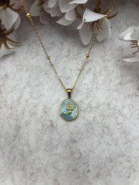 Minimalistischer Schmuck für jeden Tag Halskette mit Rosenanhänger Halskette für jeden Tag Blumenschmuck Idee für Goldkette Geschenk für Sie